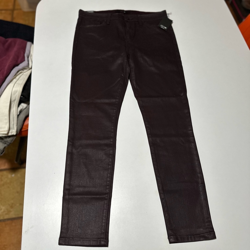 Joe’s Skinny Ankle Stretch Jeans Eggplant SZ 30 - Picture 2 of 4